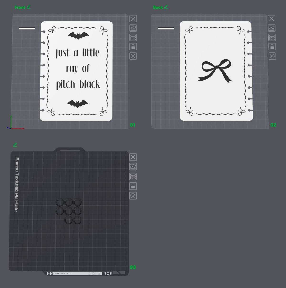 Ray of Black Notebook