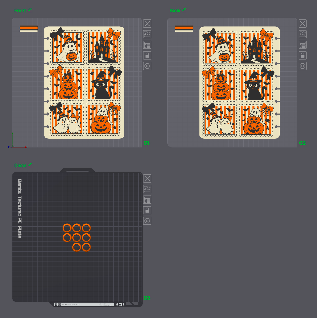 Spooky Stamp Notebook
