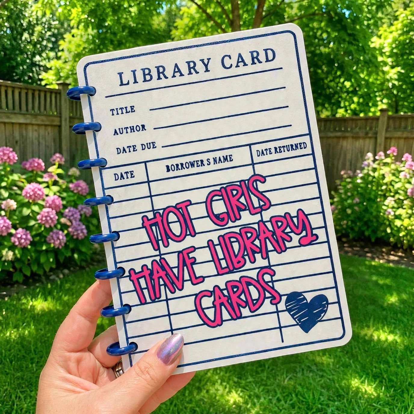 Library Cards Notebook