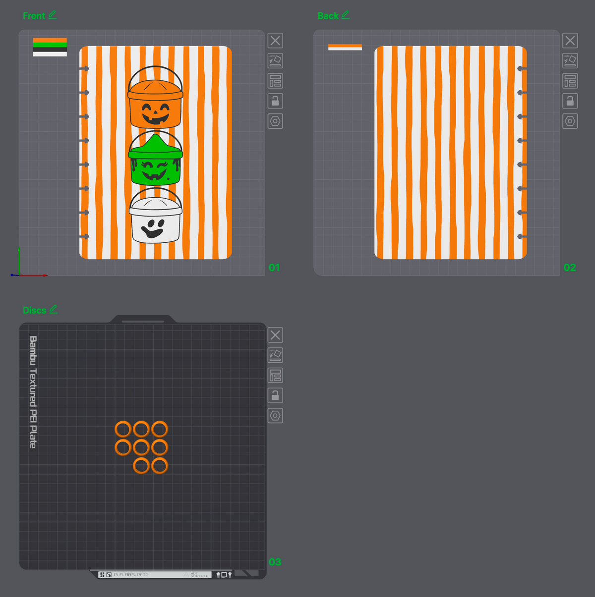 Halloween Bucket Notebook
