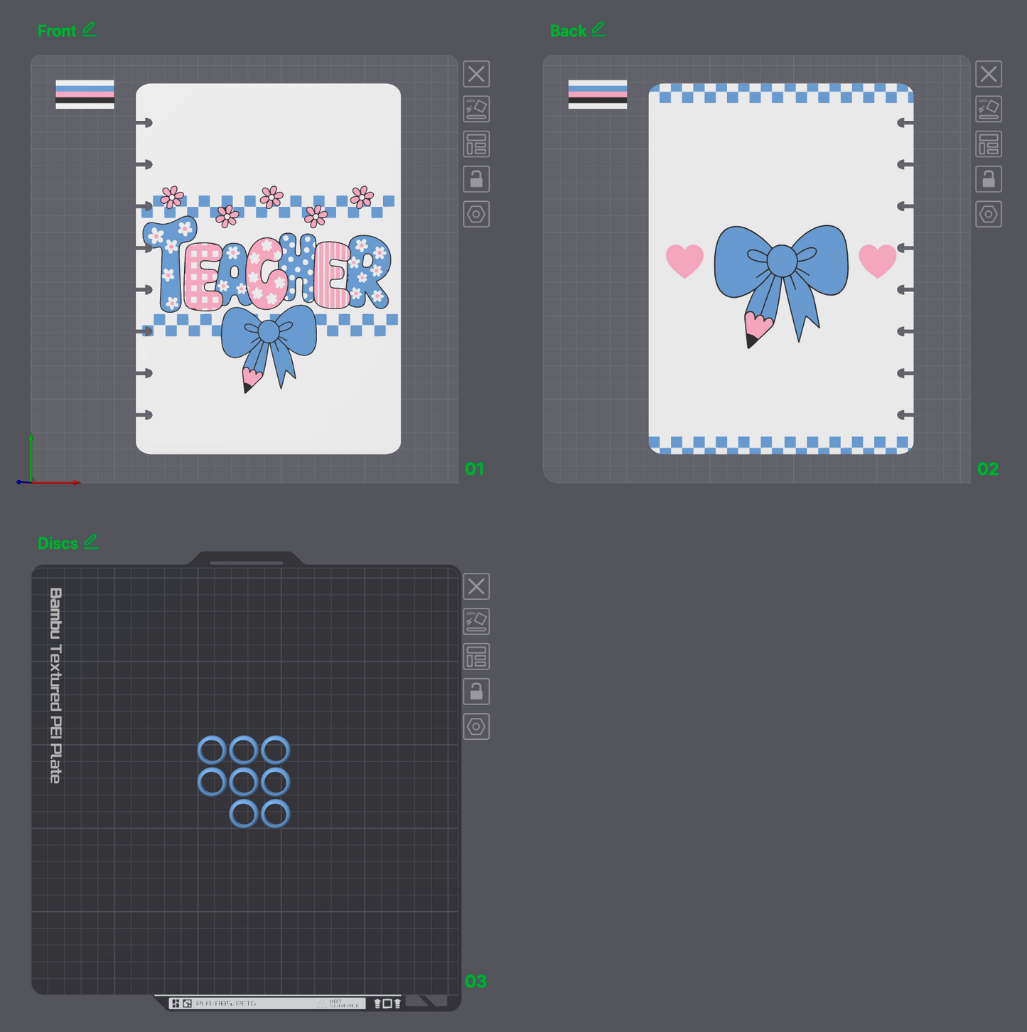 Cutie Teacher Notebook