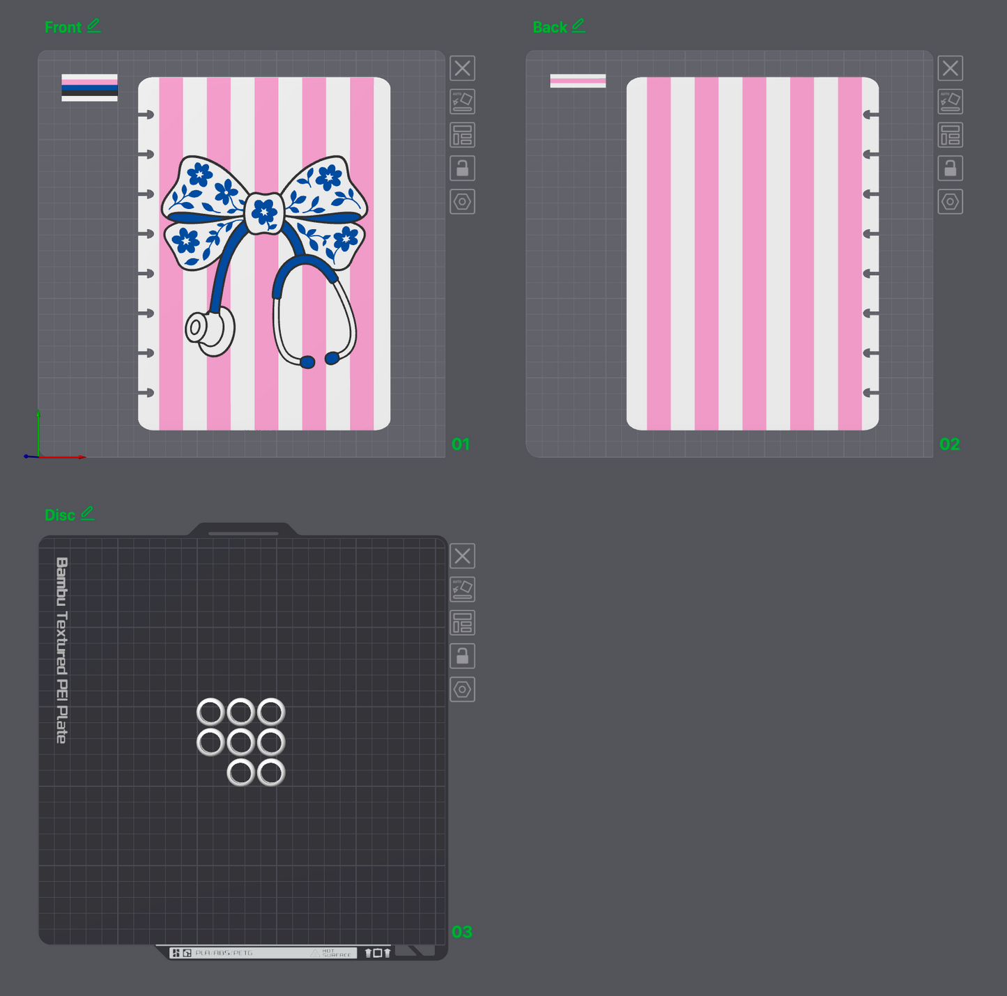 Stethoscope Bow Notebook