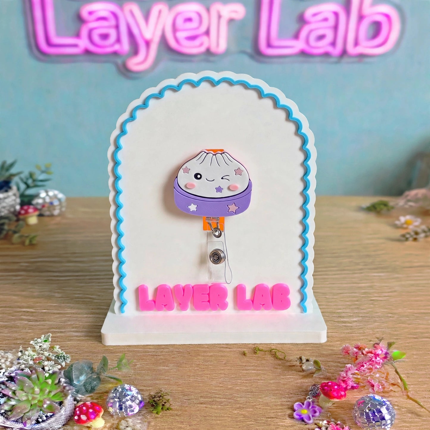 Little Dumpling Badge Reel