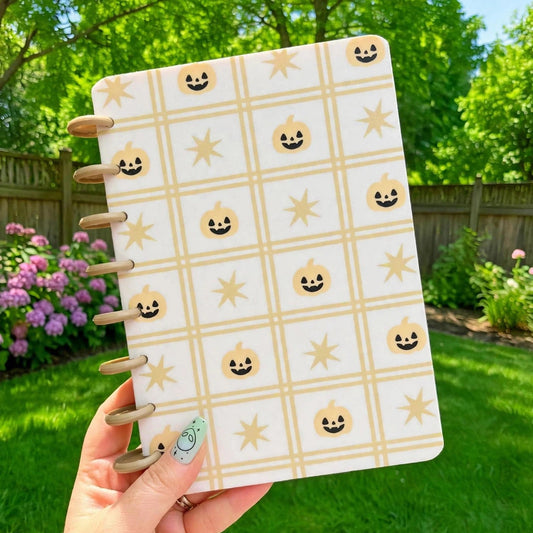 Gingham Pumpkin Notebook